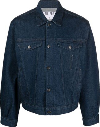 Long-Sleeve Denim Jacket-AF