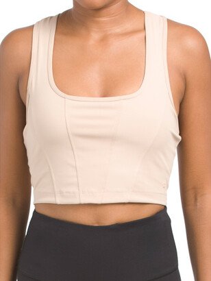 Cut And Sew Longline Sports Bra for Women