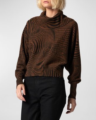 Eloisa Dolman-Sleeve Turtleneck Sweater