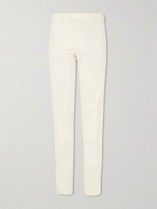 Slim-Fit Cotton-Blend Trousers-AB