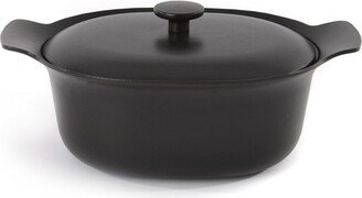 Ron 11 Cast Iron Dutch Oven 5.5Qt., Black, Matching Lid