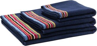 three-pack Signature Stripe cotton towels