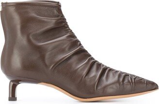 Ruched Ankle Boots