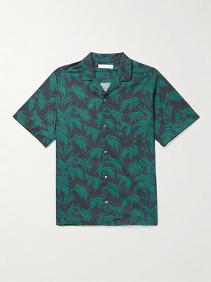 Camp-Collar Printed Cotton Shirt