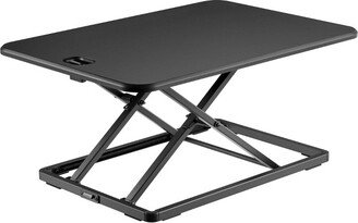 Mount-It! Tabletop Desk Riser | Height Adjustable Desk Converter | Stand Up Desk Station Holds All Your Devices | Steel and Aluminum Frame