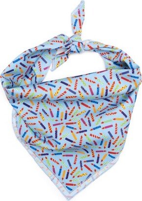 The Worthy Dog It's My Birthday Bandana Accessory - Blue - L