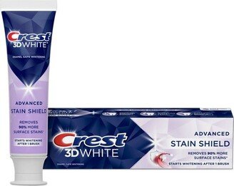 Crest 3D White Advanced Stain Shield Teeth Whitening Toothpaste - 3.8oz