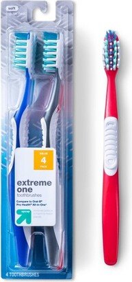 Extreme One Manual Toothbrush - 4ct - up & up™