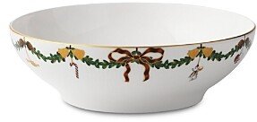 Star Fluted Christmas Serving Bowl