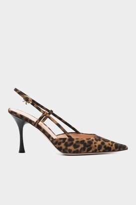 Ascent Slingback Pumps 85 in Almond Leopard