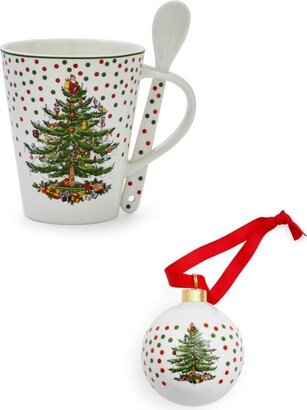 Christmas Tree Polka Dot 3 Piece Gift Set