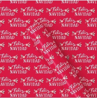 50 sq ft 'Feliz Navidad' Gift Wrap Red - Wondershop™