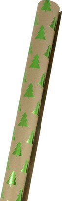 Jam Paper Gift Wrap Christmas Kraft Wrapping Paper Roll, 25 Square Feet