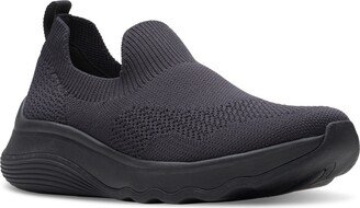 Women's Circuit Path Knit Slip-On Wedge Shoes - Black/black