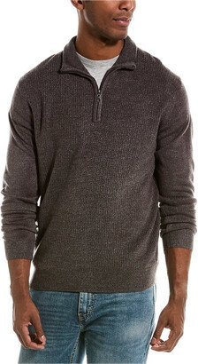 Waffle Knit 1/4-Zip Mock Pullover