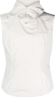 AARON ESH Zip-Fastening Detail Hooded Vest