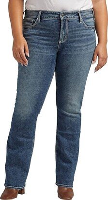 Plus Size Elyse Mid-Rise Slim Bootcut Jeans W03601ECF317 (Indigo) Women's Jeans