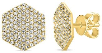 Sabrina Designs 14K 0.16 Ct. Tw. Diamond Hexagon Studs