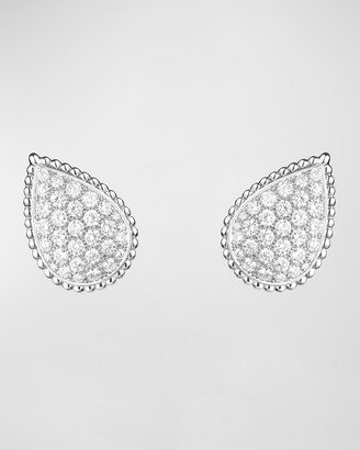 Serpent Boheme White Gold Diamond Pave Pear Earrings