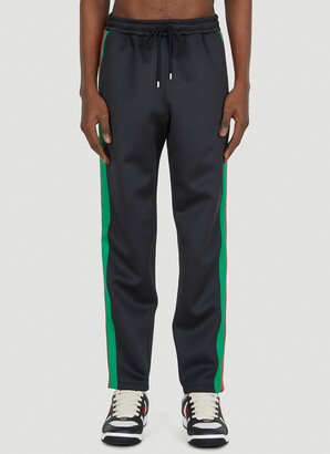 Web Stripe Track Pants - Man Track Pants Black M