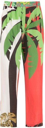 Tropical Print Trousers