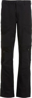 Openwork-Detailed Cargo Pants