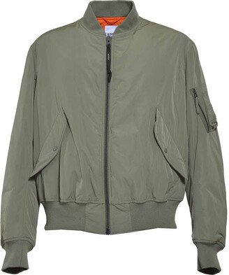 Sage Gunner short padded bomber jacket