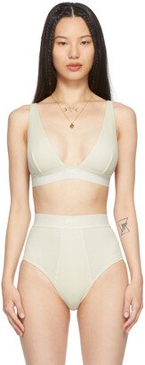 Off-White Cotton 2.0 Plunge Bra