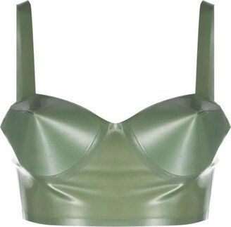 pointed-cups balconette bra