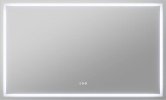 36-in. x 60-in. Frameless LED Front/Back Light Bathroom Mirror w/Defogger