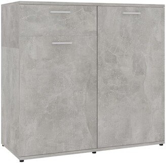 Sideboard Concrete Gray 31.5x14.2x29.5 Engineered Wood