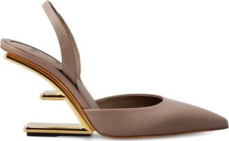 Slingback Tapered Toe Pumps