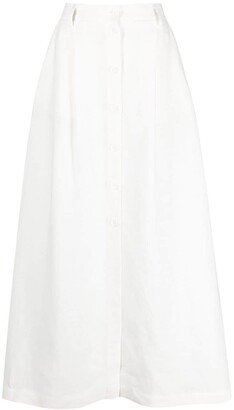 A-line long skirt-AA