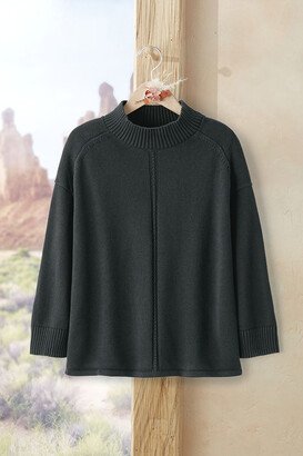 Women's Olivette Mockneck Sweater - Cedar - PS - Petite Size