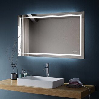 BESTCOSTY 36x60inch Bathroom LED mirror Anti- fog mirror with button