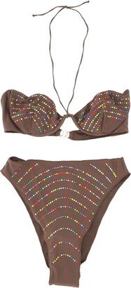 Embellished Halterneck Bikini Set