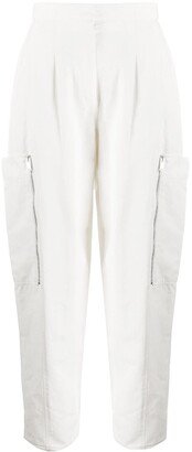 Tapered High-Waisted Trousers