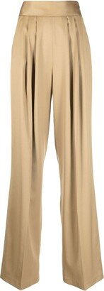 Pleated High-Waisted Trousers-AB