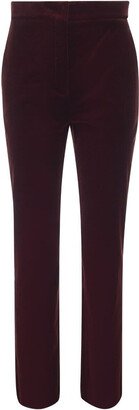 LIVORNO - High Waist Cotton Velvet Trousers