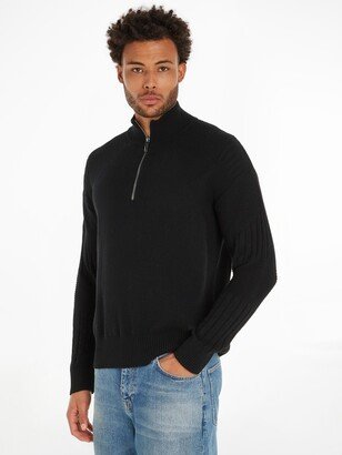 Rib Quarter Zip Jumper