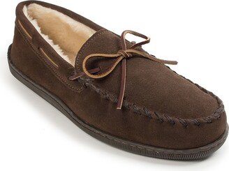 Pile Lined X Moccasin Slipper