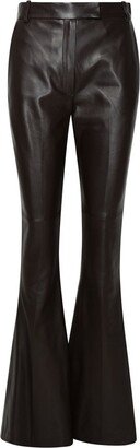 Piaf Flared Leather Trousers