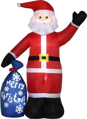 8' Inflatable Christmas with Gift Bag, Blow-Up Outdoor Led Display