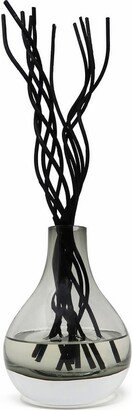 Vivience Grey Tinted Glass Diffuser with Black Curved Reeds