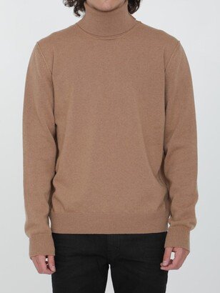 Beige cashmere jumper-AA