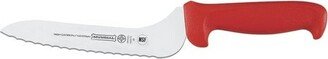 R5620-7E 7-Inch Offset Serrated Edge Sandwich Knife, Red
