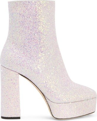 Glittered Platform Boots