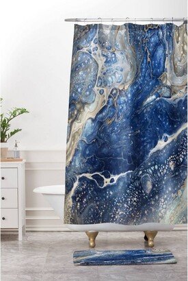 Shannon Clark From Above Shower Curtain Blue