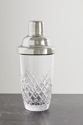 Soho Home - Barwell Cut Crystal And Silver-plated Martini Shaker - Neutrals