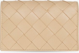 Leather Card Case - Beige